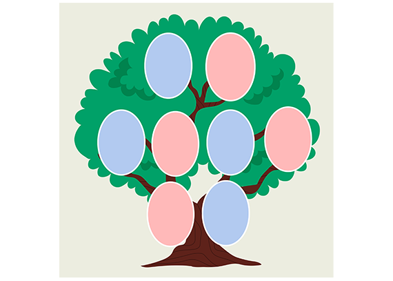 شجره‌نامه خانوادگی با طراحی کودکانه 31