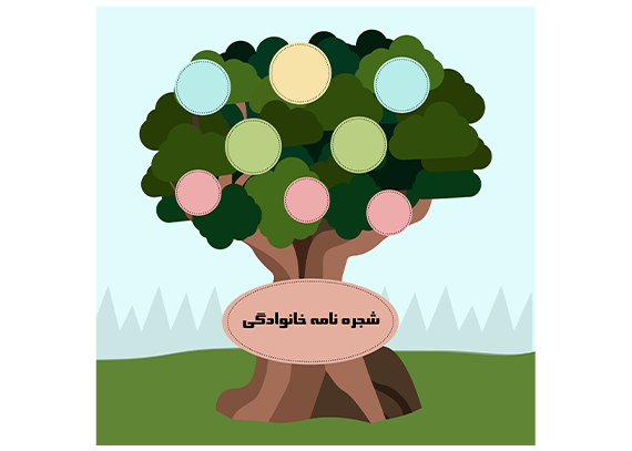 طرح Family Tree با قابلیت ویرایش 48