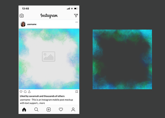 حاشیه و فریم پست اینستاگرام 3