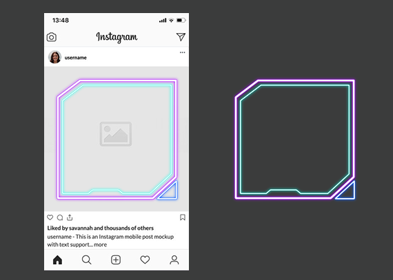 فریم و حاشیه پست اینستاگرام 9