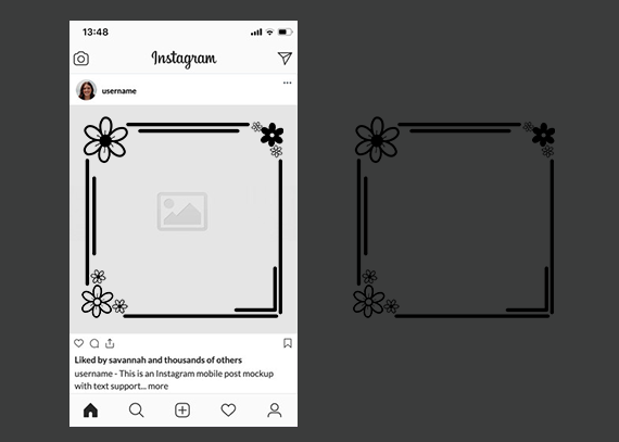 فریم آماده برای پست اینستاگرام 22