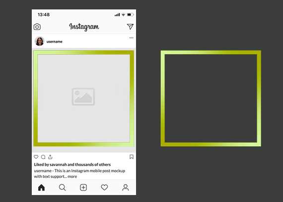 فریم آماده برای پست اینستاگرام 24