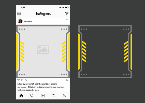 فریم آماده برای پست اینستاگرام 27
