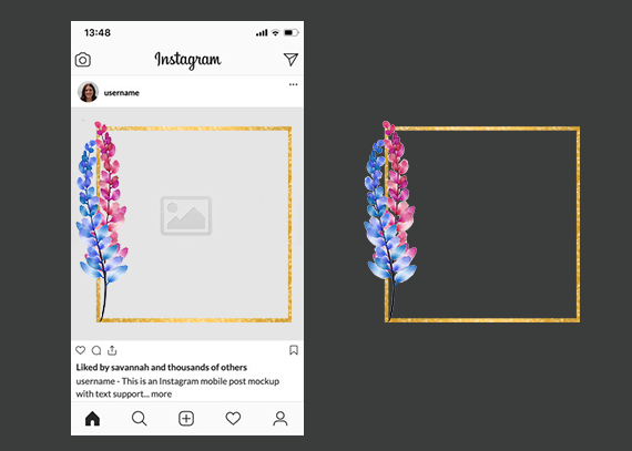 حاشیه‌ آماده PNG با تنوع سبک 47
