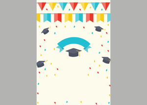 یادبود جشن پایان دوره ابتدایی با طرح فارغ‌التحصیلی