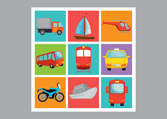 عکس وسایل نقلیه برای کودکان