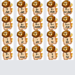 فلش کارت اعداد-شیرجنگل