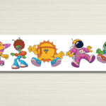 مجموعه عکس‌های کودکانه کارتونی رنگارنگ