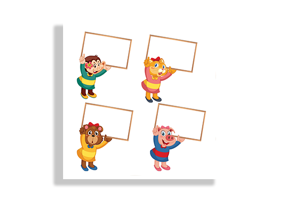 گروه بندی کلاسی با طرح باکس حیوانی