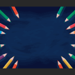 دانلود طرح جلد دفتر کلاسی مداد رنگی