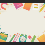 طرح جلد کودکانه شاد و رنگارنگ | مناسب کتاب و دفتر