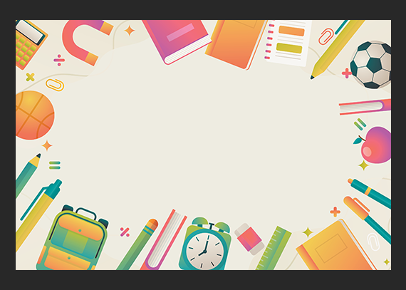 طرح جلد کودکانه شاد و رنگارنگ | مناسب دفتر