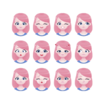 کارت‌های شکلک احساسات کودکان برای یادگیری