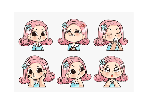 پک شکلک‌ قابل چاپ احساسات کودک13