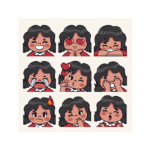 دانلود تصاویر شکلک احساسات کودکان