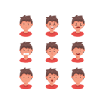 پک کامل شکلک‌های آموزش احساسات پیش‌دبستانی