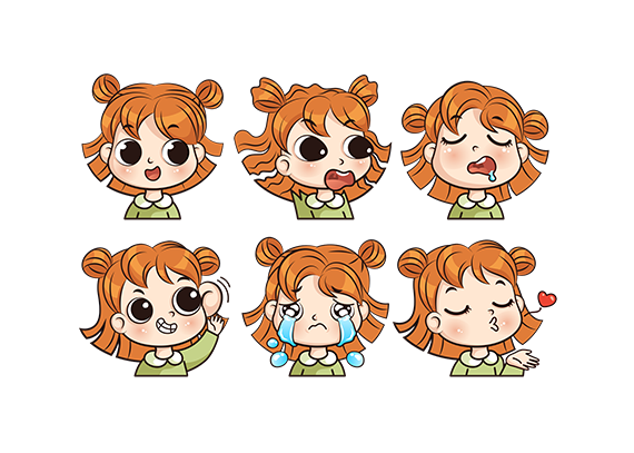 پک شکلک‌های آموزشی دخترانه احساسات02