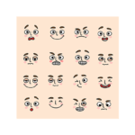 مجموعه شکلک‌های احساسی برای کودکان مناسب آموزش