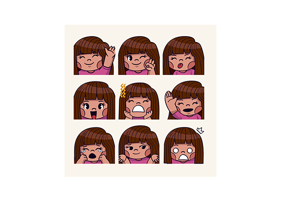 تصاویر آموزشی هیجانات کودک طرح دخترانه 17