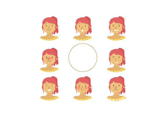 مجموعه احساسی کودک برای چاپ دخترانه 38