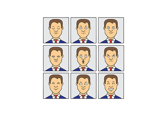 شناخت احساسات با تصویرهای ساده مردانه36