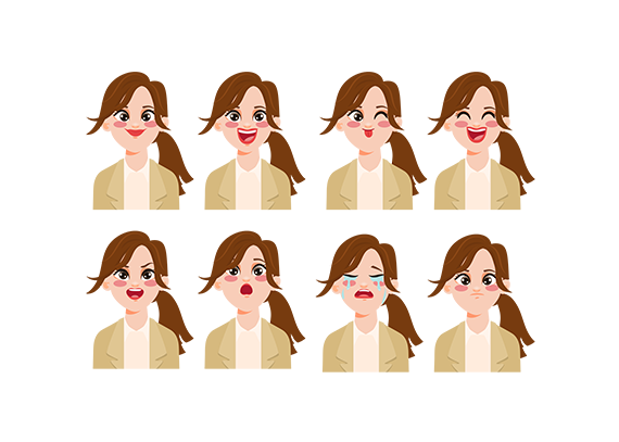 مجموعه شکلک‌های شناخت احساسات30