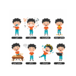 مجموعه تصویری احساسات کودک