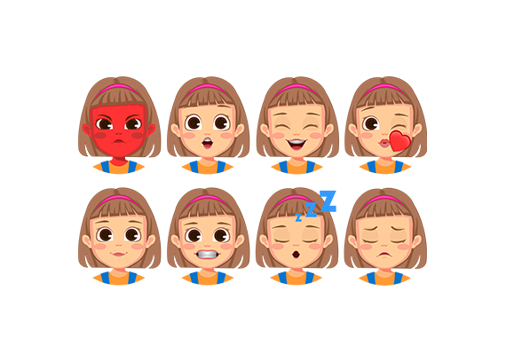 پک شکلک‌های هیجانی مناسب تمرین23