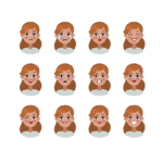 پک حرفه‌ای شکلک‌های احساسات کودک