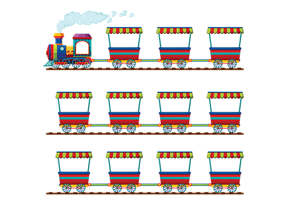 قطار اعداد برای ماشین ورودی و خروجی مدرسه