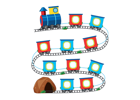 ماشین ورودی خروجی طرح قطار برای اعداد