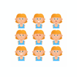 مجموعه شکلک‌های احساسات برای خردسالان