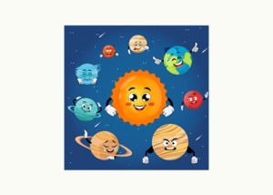 طرح آماده منظومه شمسی و سیارات